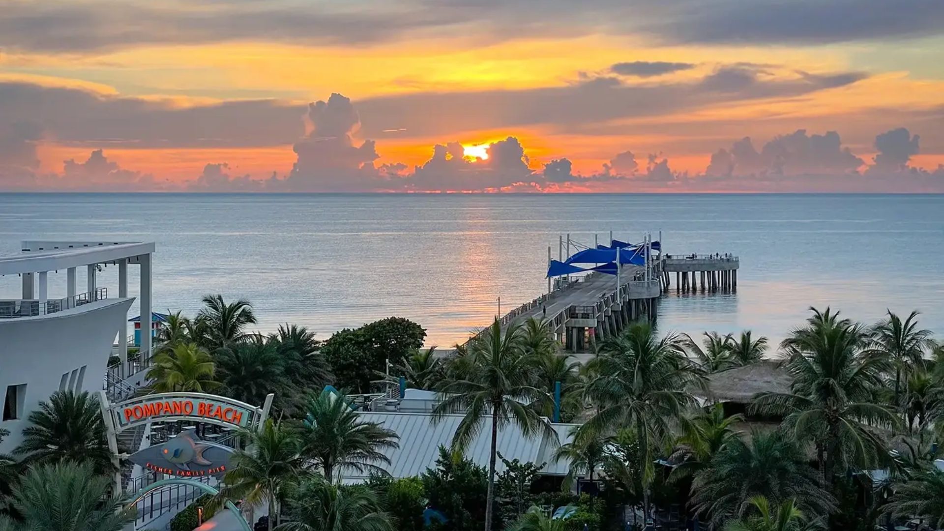 Pompano Beach Pier, also known as Fisher Family Pier, is a lighthouse for both residents and visitors, tucked along Florida's gorgeous shore