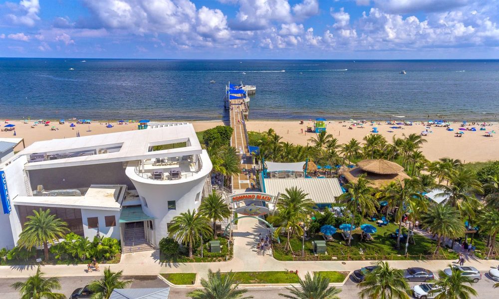 Pompano Beach Pier, also known as Fisher Family Pier, is a lighthouse for both residents and visitors, tucked along Florida's gorgeous shore