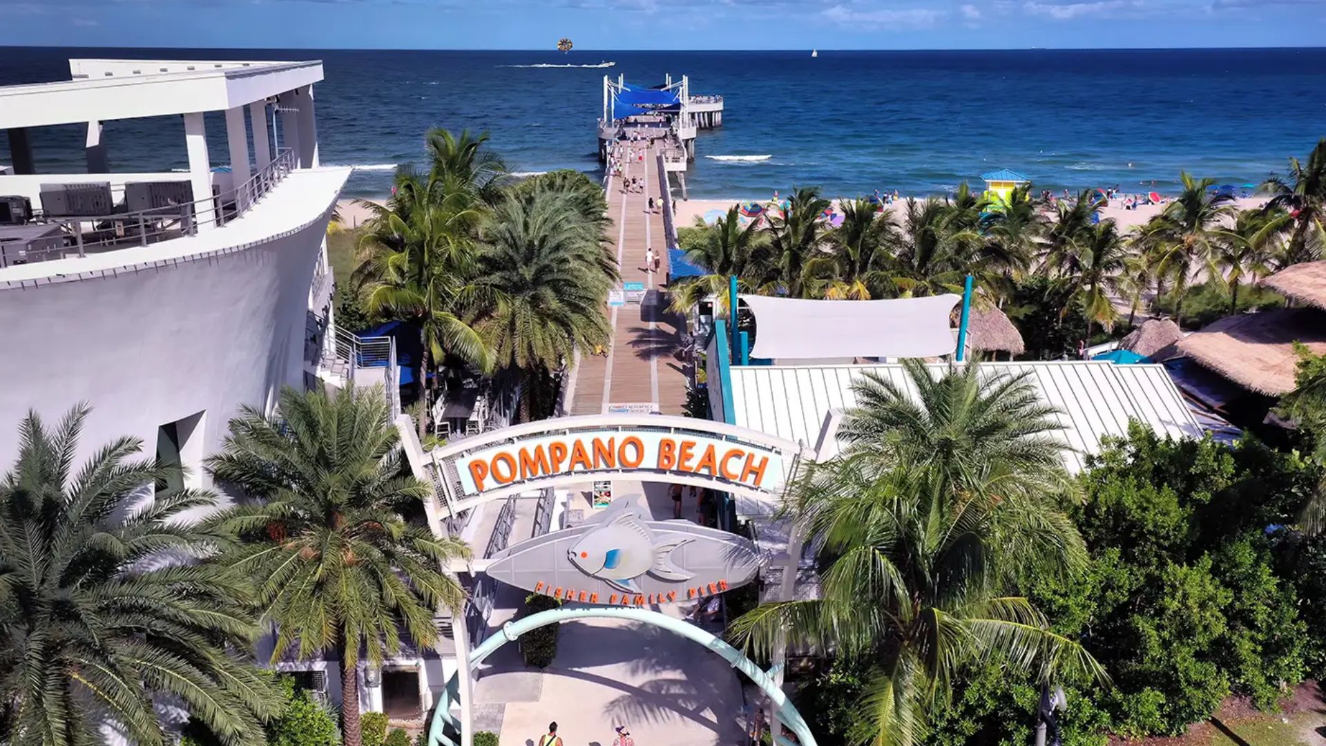 Pompano Beach Pier, also known as Fisher Family Pier, is a lighthouse for both residents and visitors, tucked along Florida's gorgeous shore