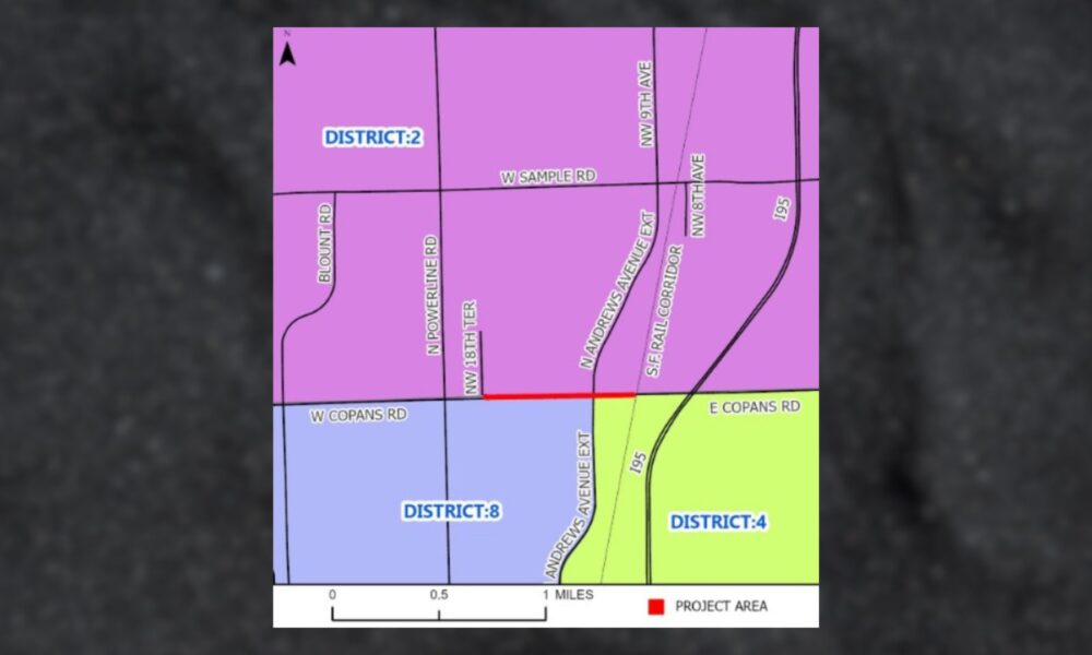 Pompano Beach drivers who use Copans Road should prepare for a stretch of overnight construction as Broward County moves ahead with minor stormwater drainage repairs along a busy part of the roadway.